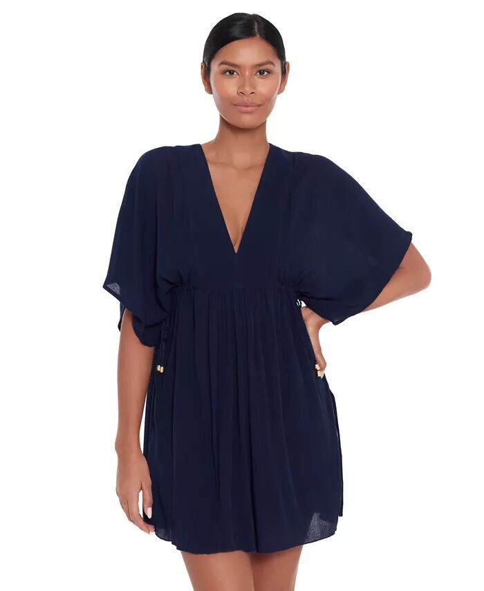 

Мятая туника из искусственного шелка Lauren от Ralph Lauren Lauren Ralph Lauren, синий