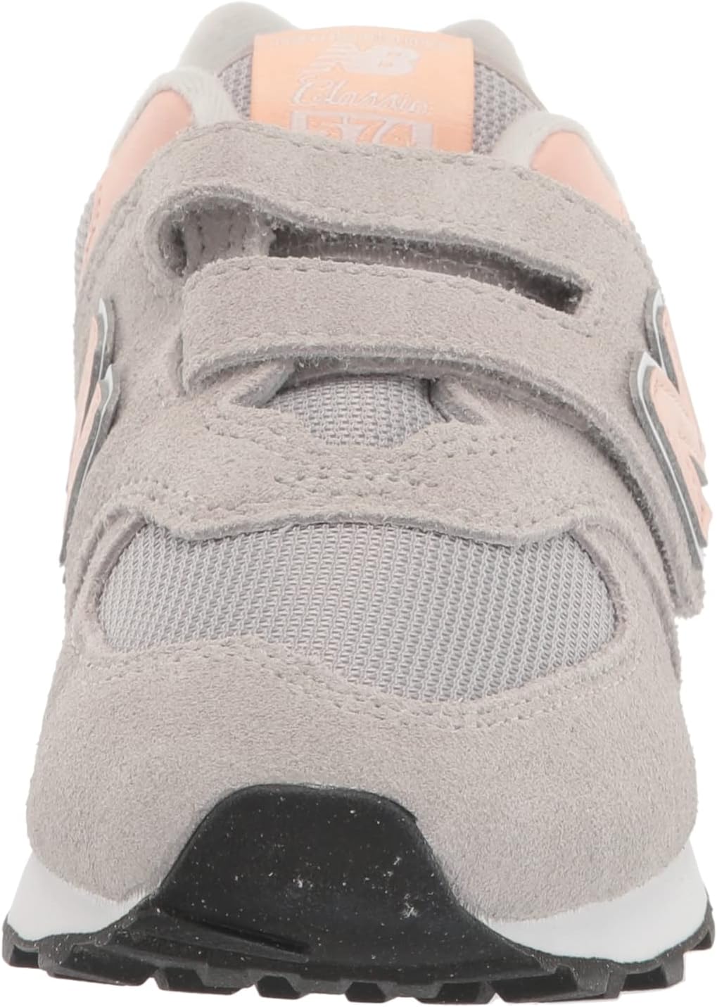 Кроссовки New Balance Kids 574 Core на застежке-липучке, розовый — фото 2