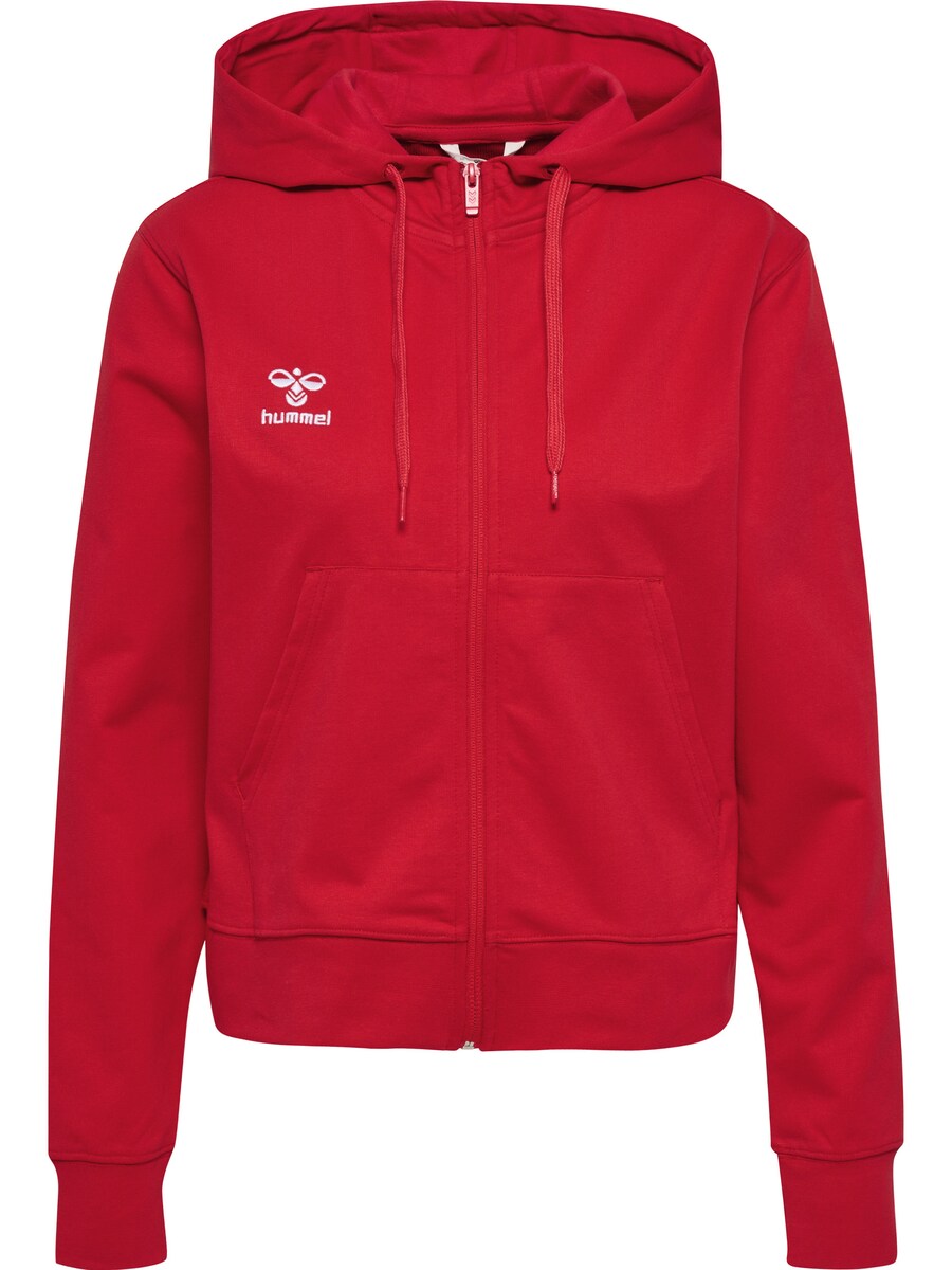 

Спортивная толстовка с капюшоном на молнии Hummel GO 2.0, цвет Fire red