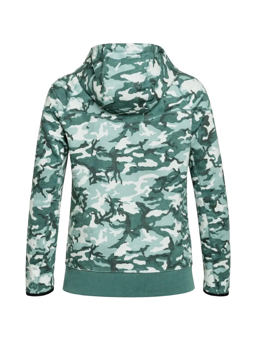 Толстовка на молнии из технологичного флиса Nike Kids, зеленый — фото 2