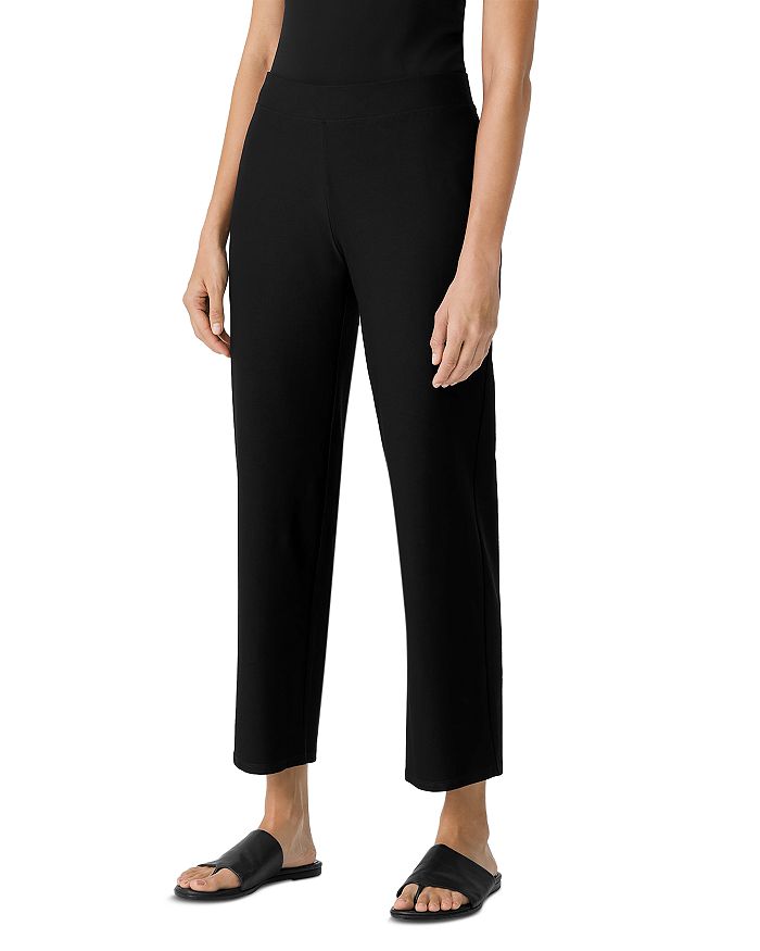 

Прямые брюки до щиколотки Eileen Fisher, черный