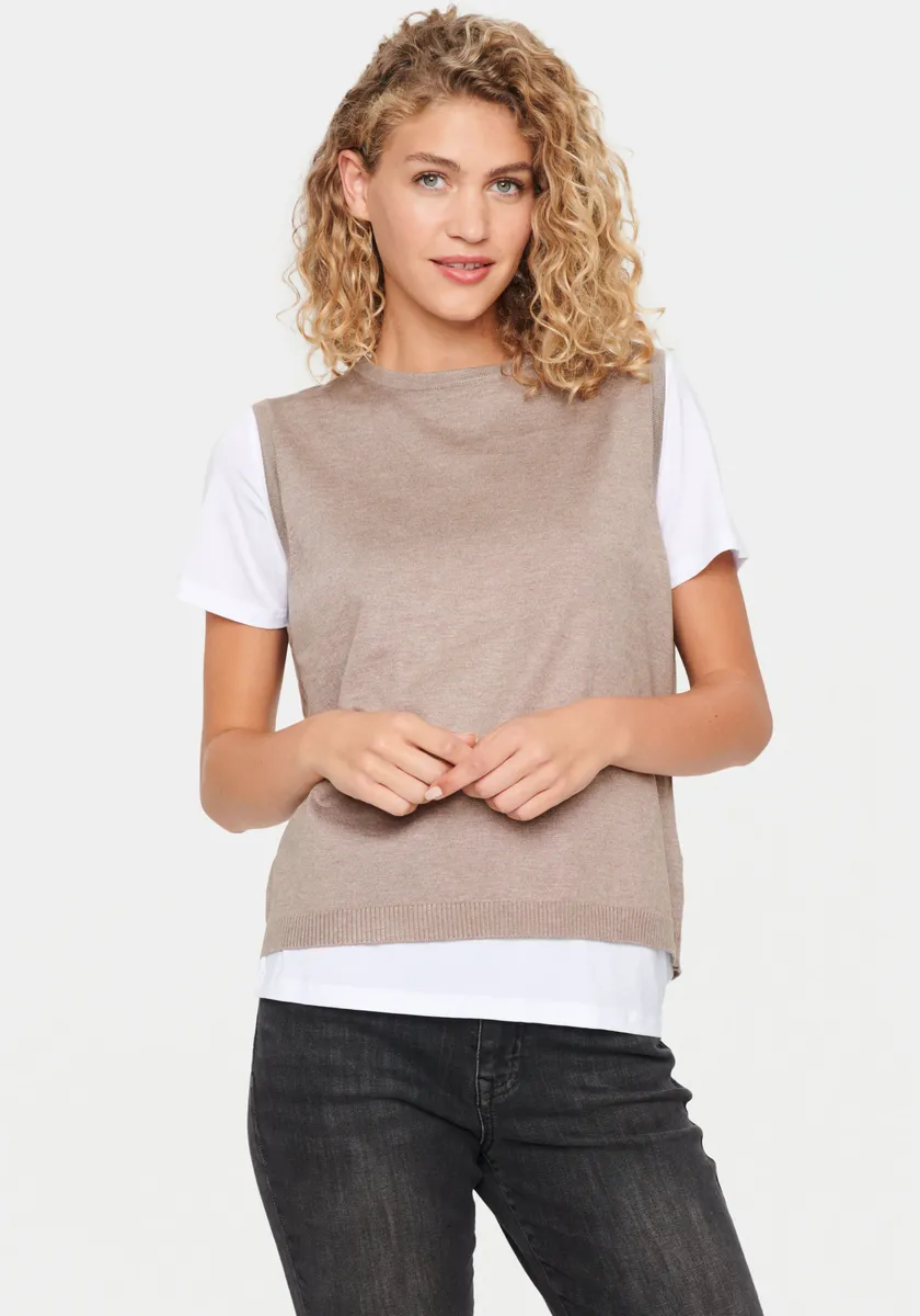 

Жилет-свитер Saint Tropez "MilaSZ Vest", цвет Atmos Melange