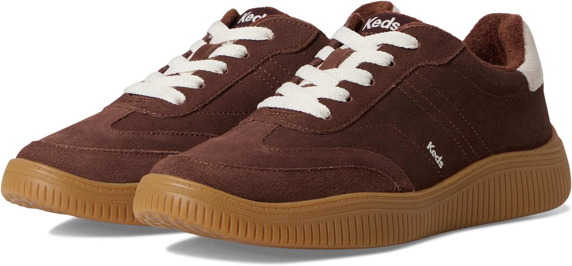 Кроссовки Keds Contest Lace Up, цвет Chocolate Suede
