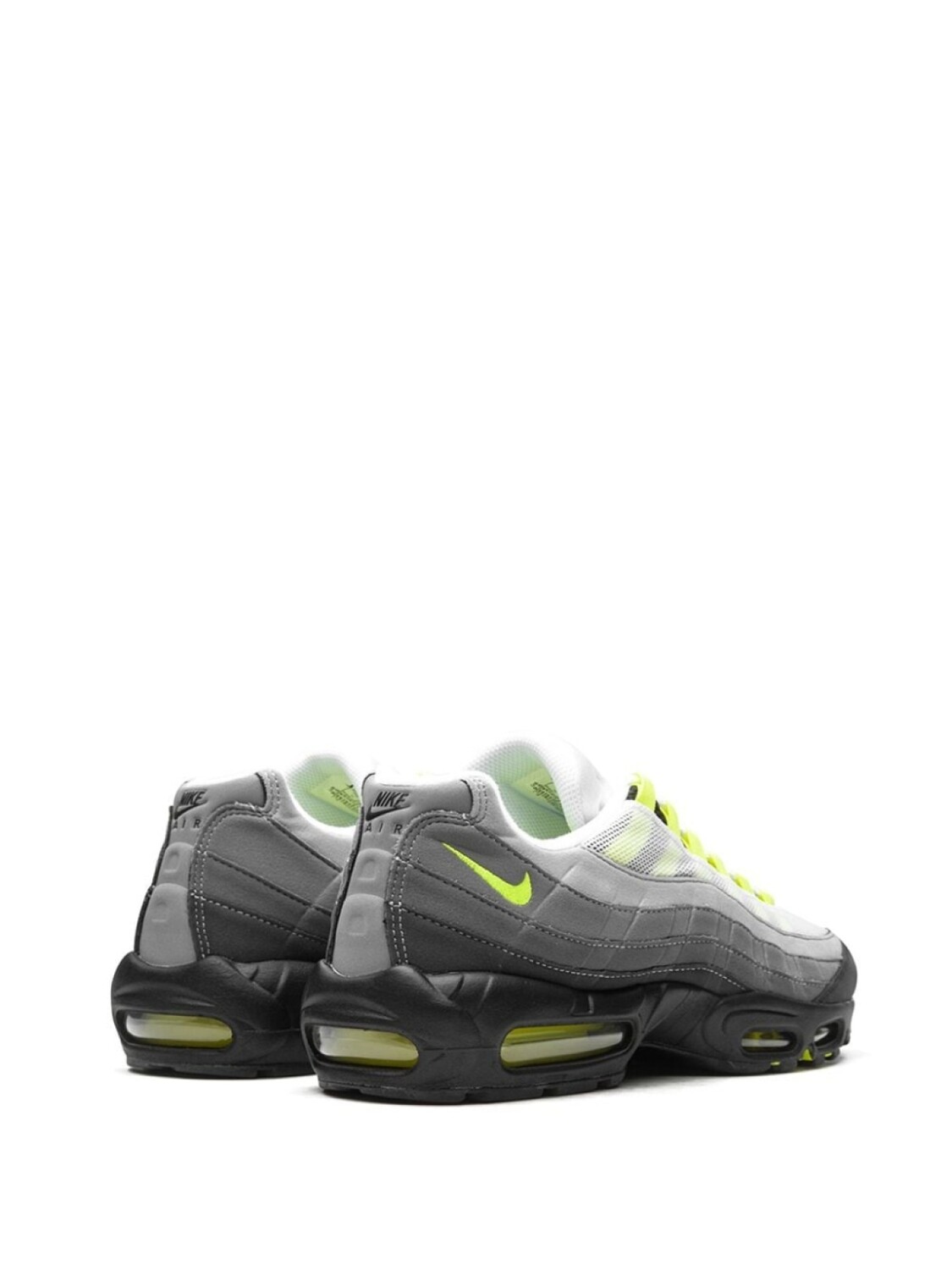 Кроссовки Nike Air Max 95, серый/желтый/белый — фото 3