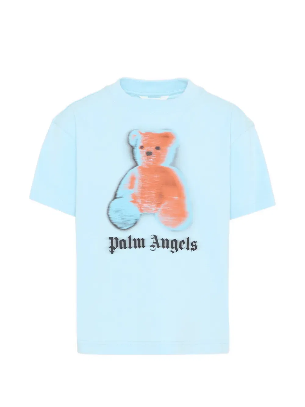 Футболка с коротким рукавом в виде плюшевого мишки Palm Angels Kids, синий
