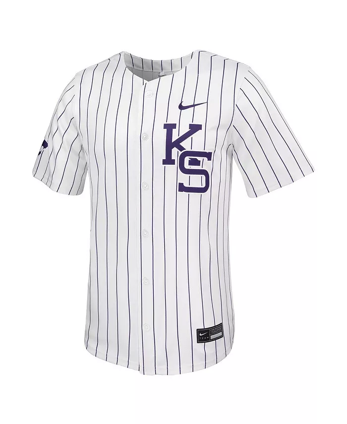 Мужская белая бейсбольная джерси Kansas State Wildcats Limited Nike — фото 3