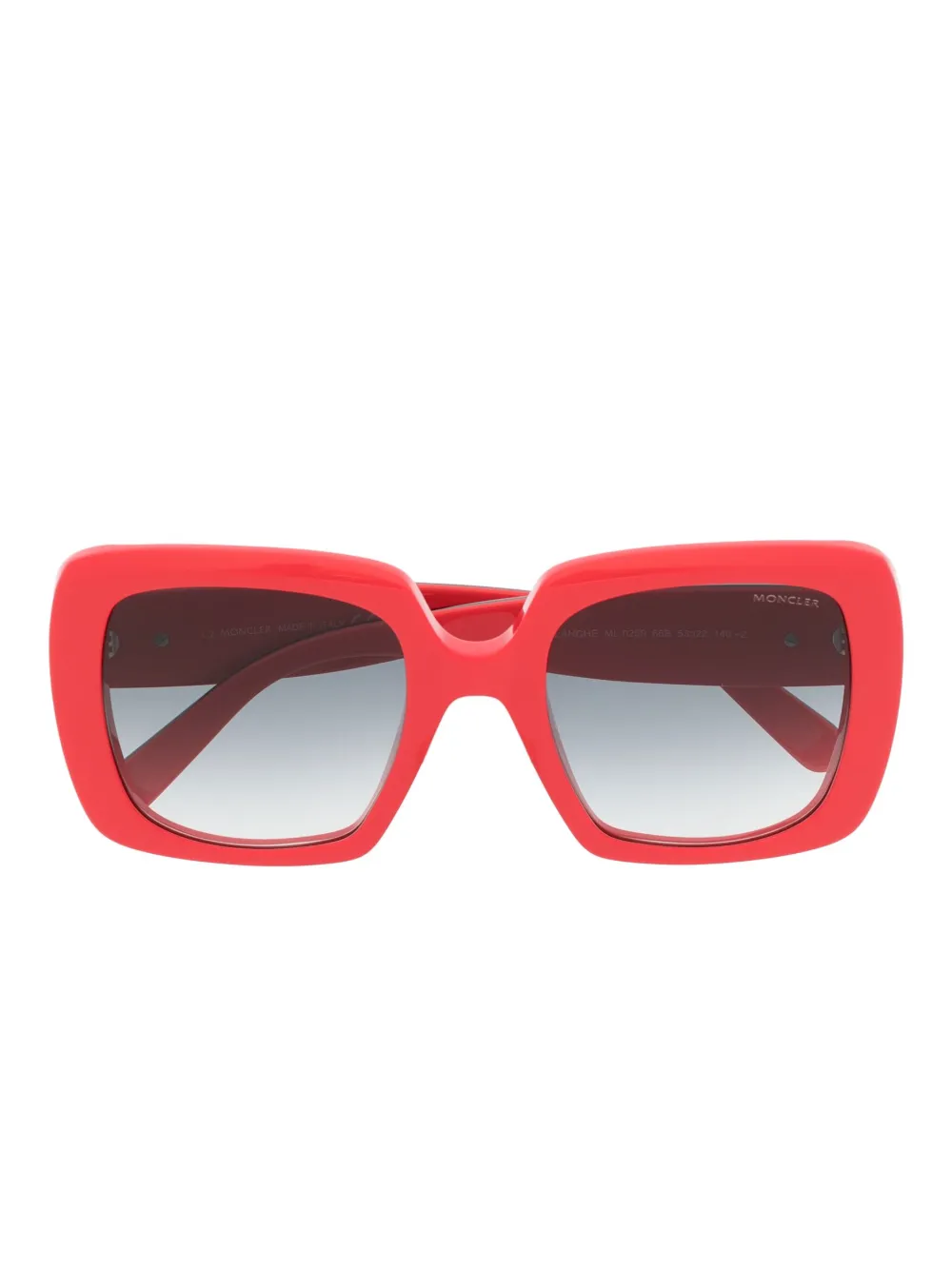

Солнцезащитные очки с эффектом градиента Moncler Eyewear, красный
