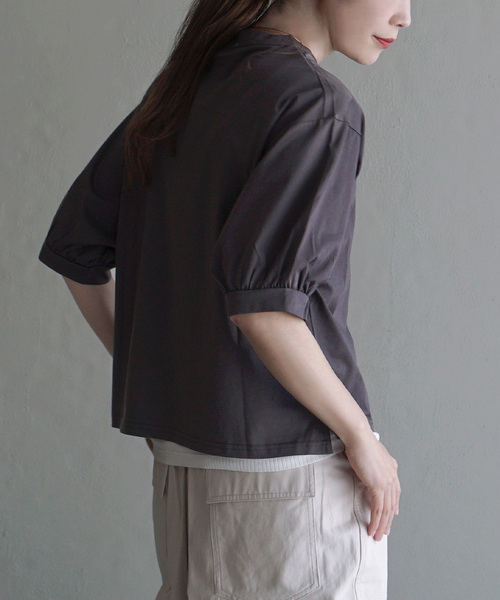 

Топ с пышными рукавами из хлопка, не требующий бережного обращения Apartment department