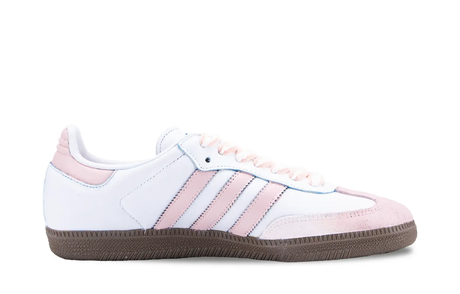 Adidas Samba OG Pink Mist Gummies Износостойкие низкие кроссовки в стиле немецкой армии, унисекс, розовые — фото 4