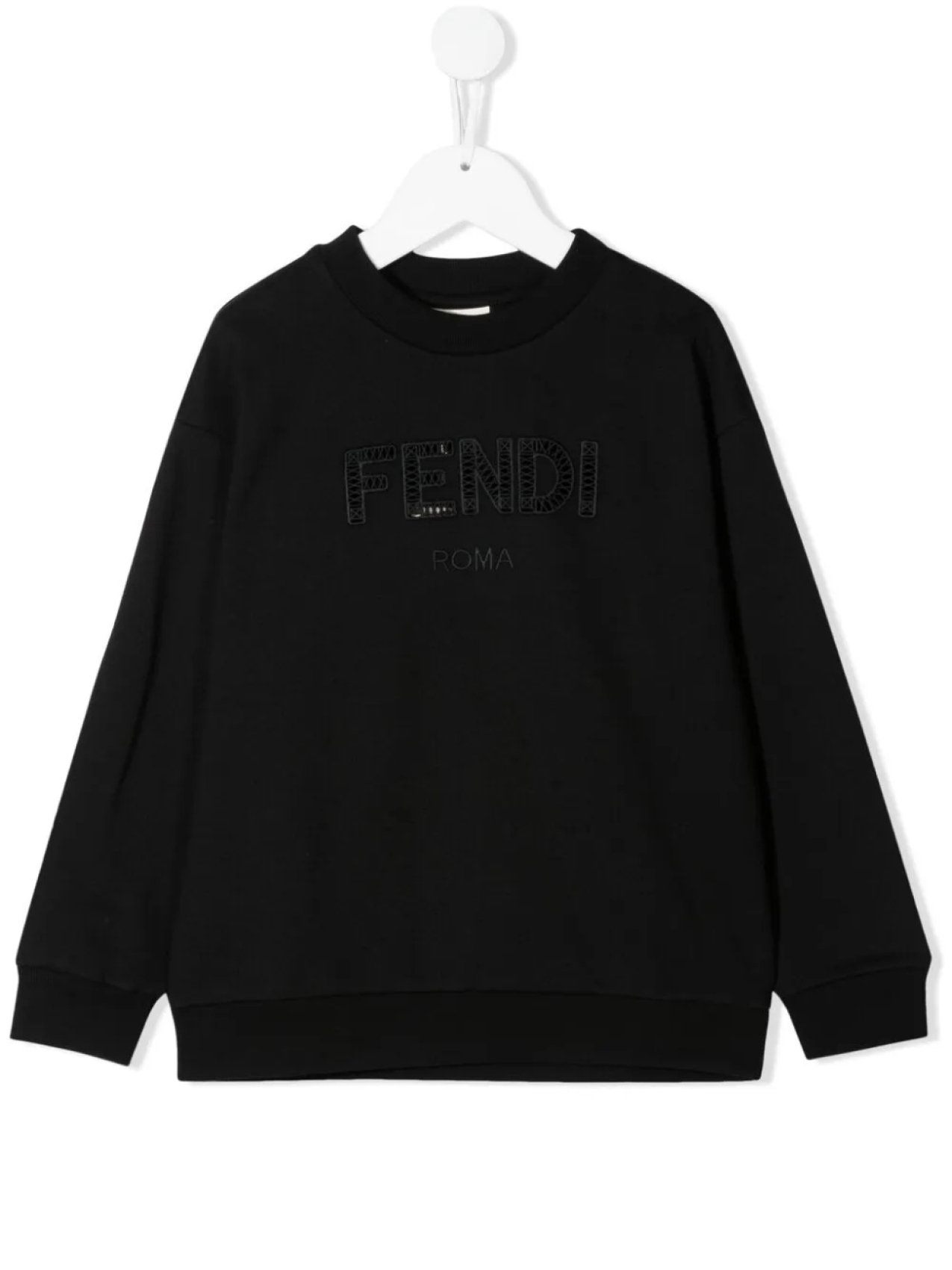 

Толстовка с логотипом Fendi Kids, черный