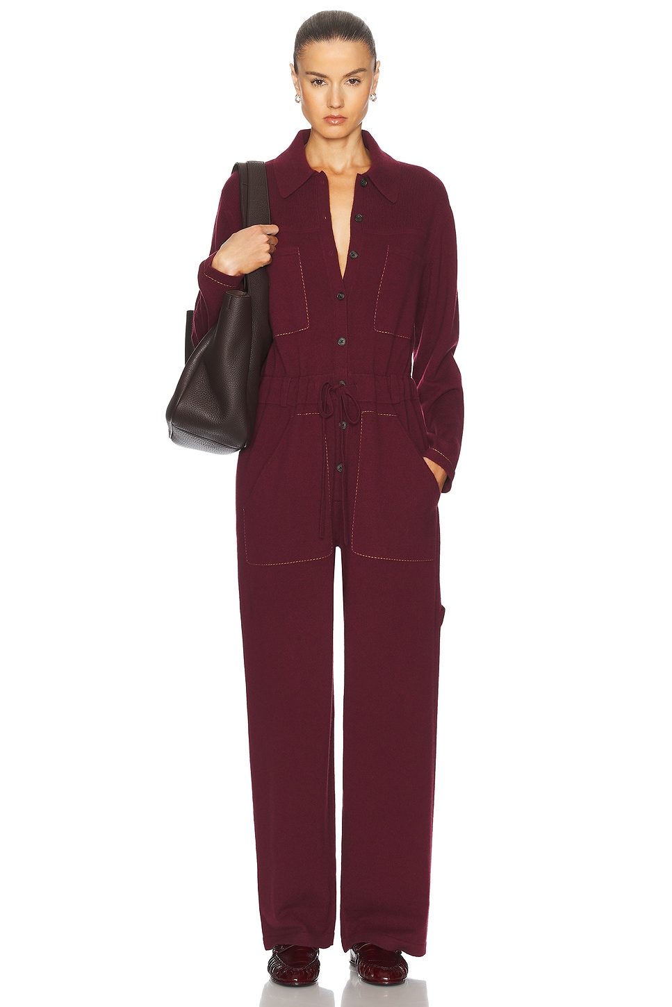 

Кашемировый комбинезон Everywear 2.0 Guest In Residence, цвет Plum