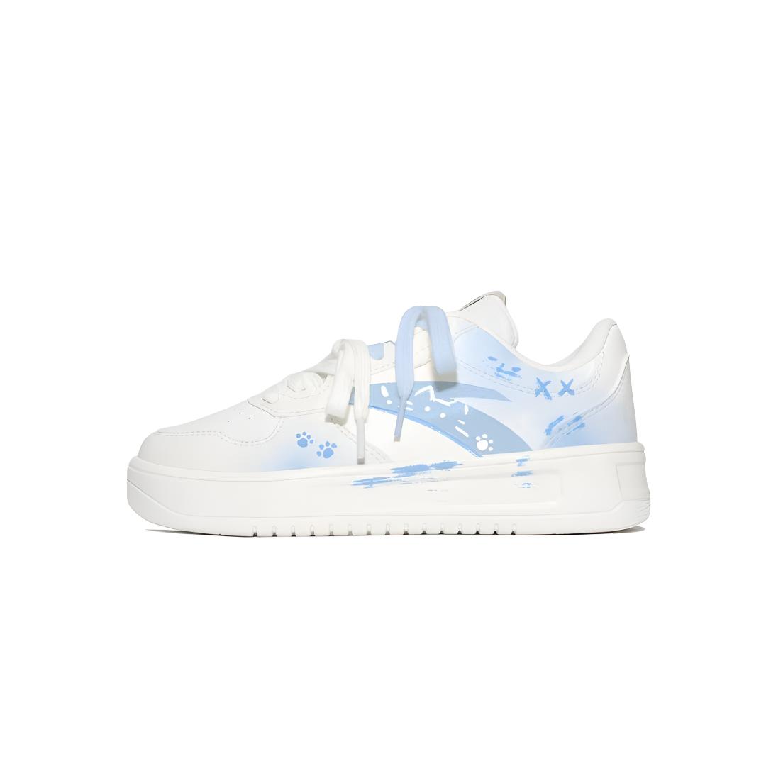 

ANTA Легкие многослойные туфли Kitten Blue в стиле освежающего кампуса, милые и нежные, нишевые парные белые туфли из синтетической кожи