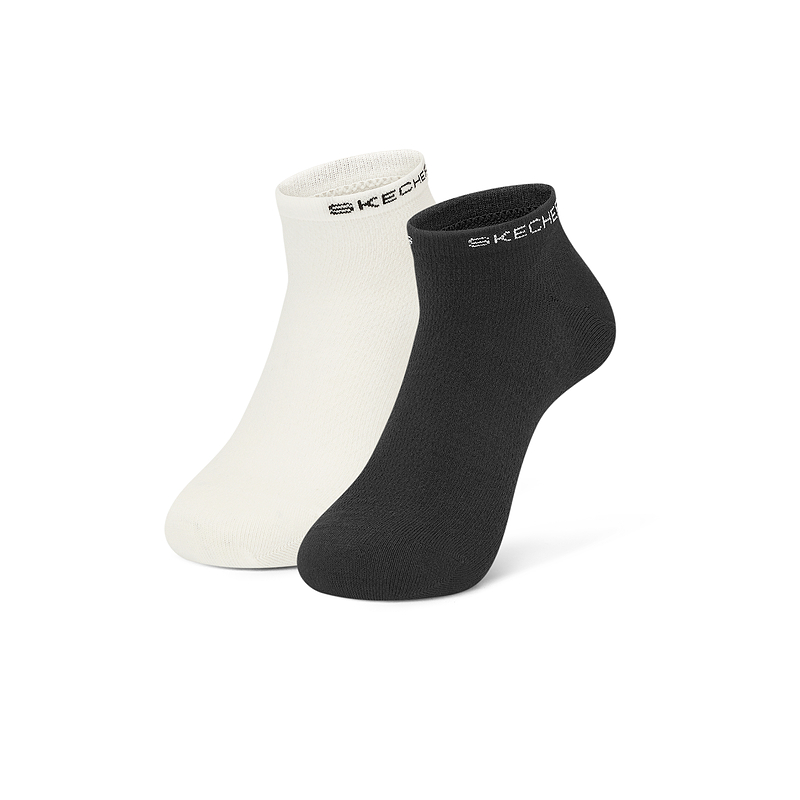 

Горные и дикие носки для активного отдыха SS25 щиколотка мужские 2 пары Skechers, белый/черный