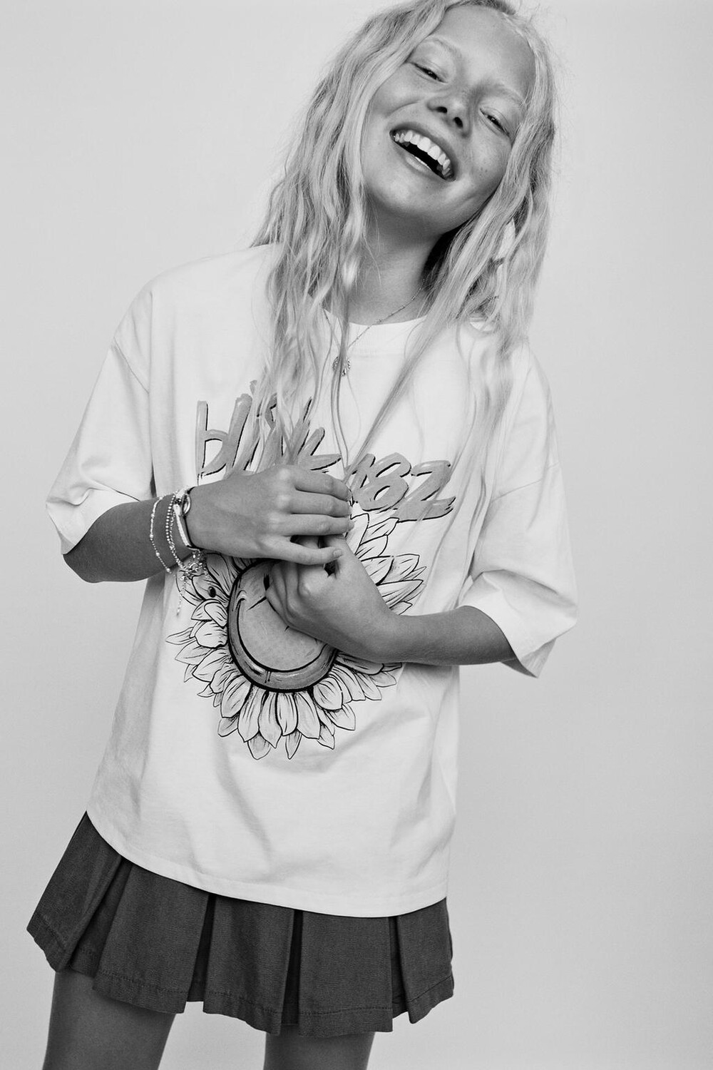 

Blink футболка ZARA, экрю