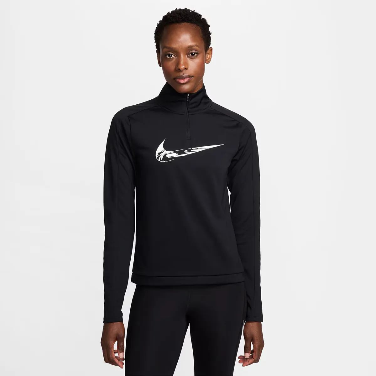 

Женская футболка Nike Swoosh, черный