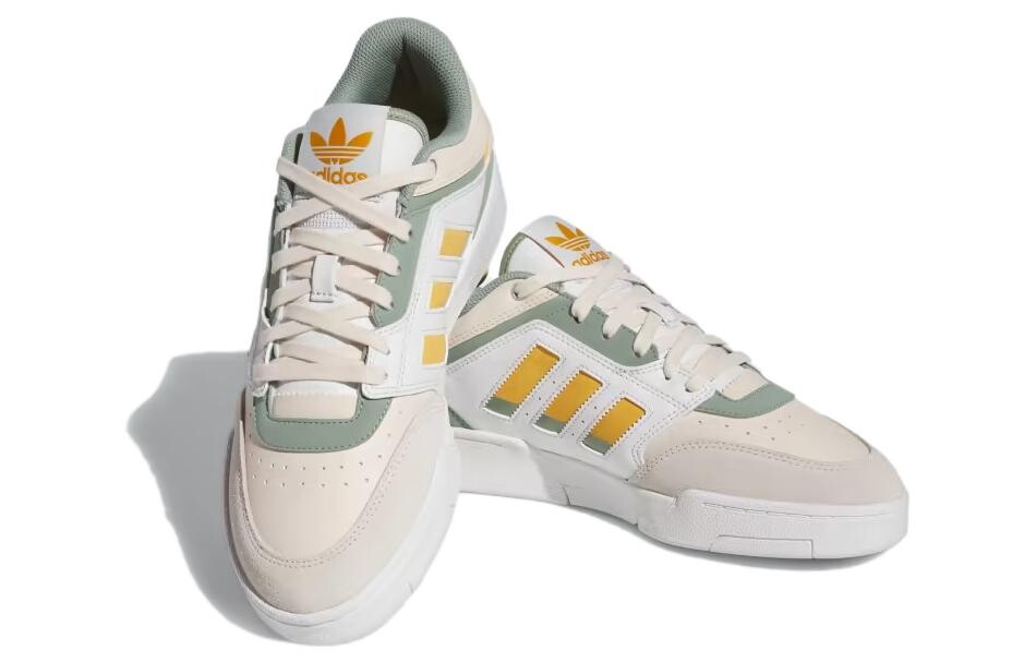 Мужские кроссовки для скейтбординга adidas originals Drop Step, White/Green/Yellow — фото 3