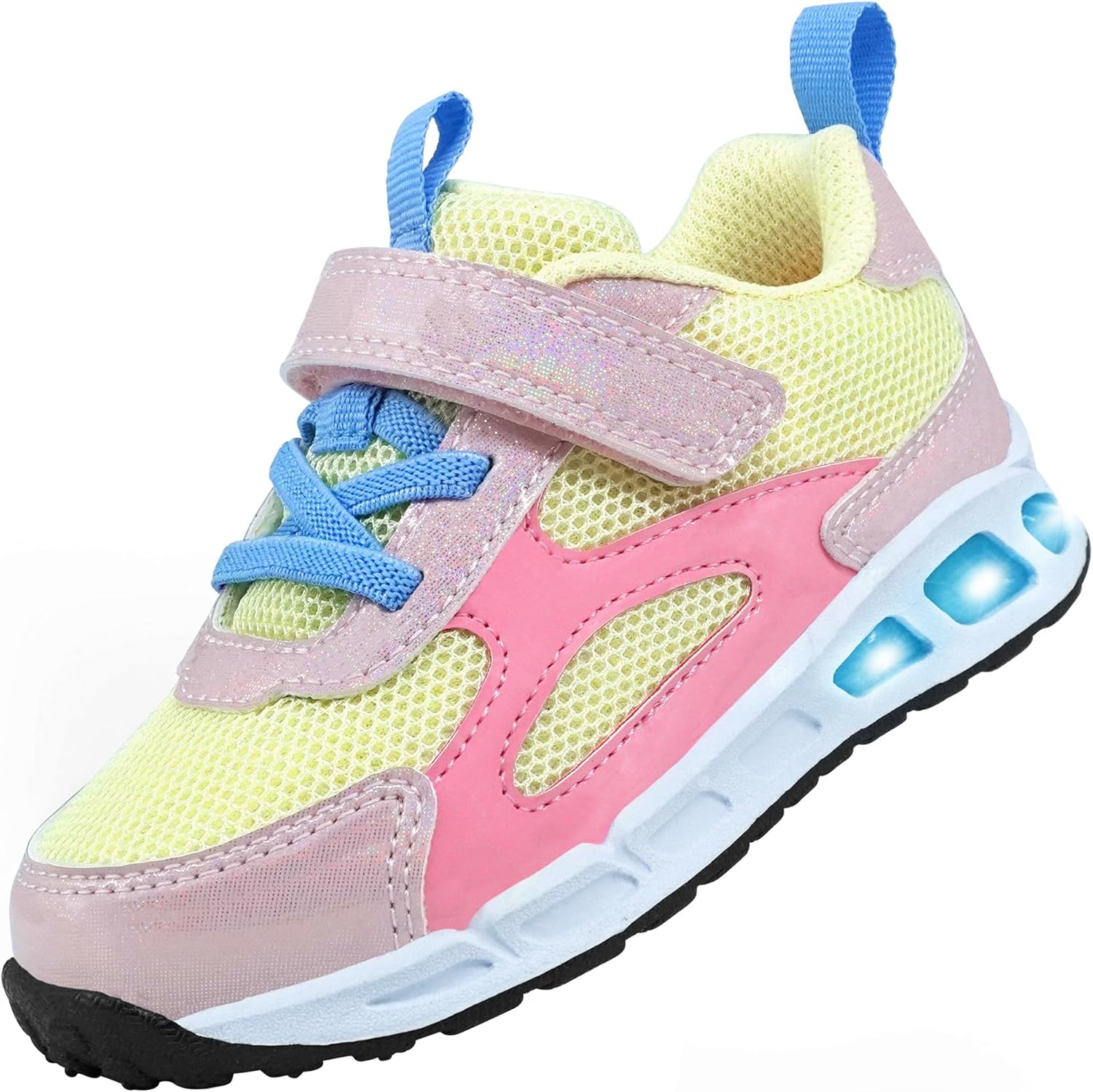 

Детские кроссовки Floranate с подсветкой для мальчиков и девочек, светящиеся LED, легкие для прогулок и тенниса, для малышей и маленьких детей, желтый