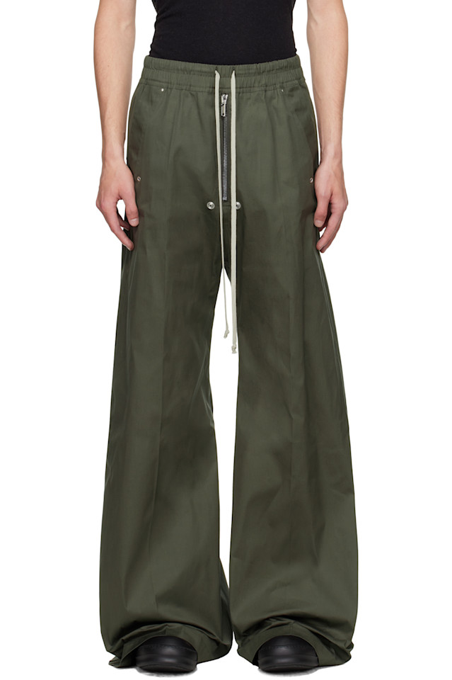 

Rick Owens Широкие брюки Бела цвета хаки в стиле «конкорданс»