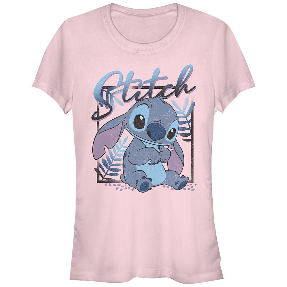 

Футболка Disney's Lilo & Stitch Ready To Be Pet Stitch с рисунком, цвет Light Pink