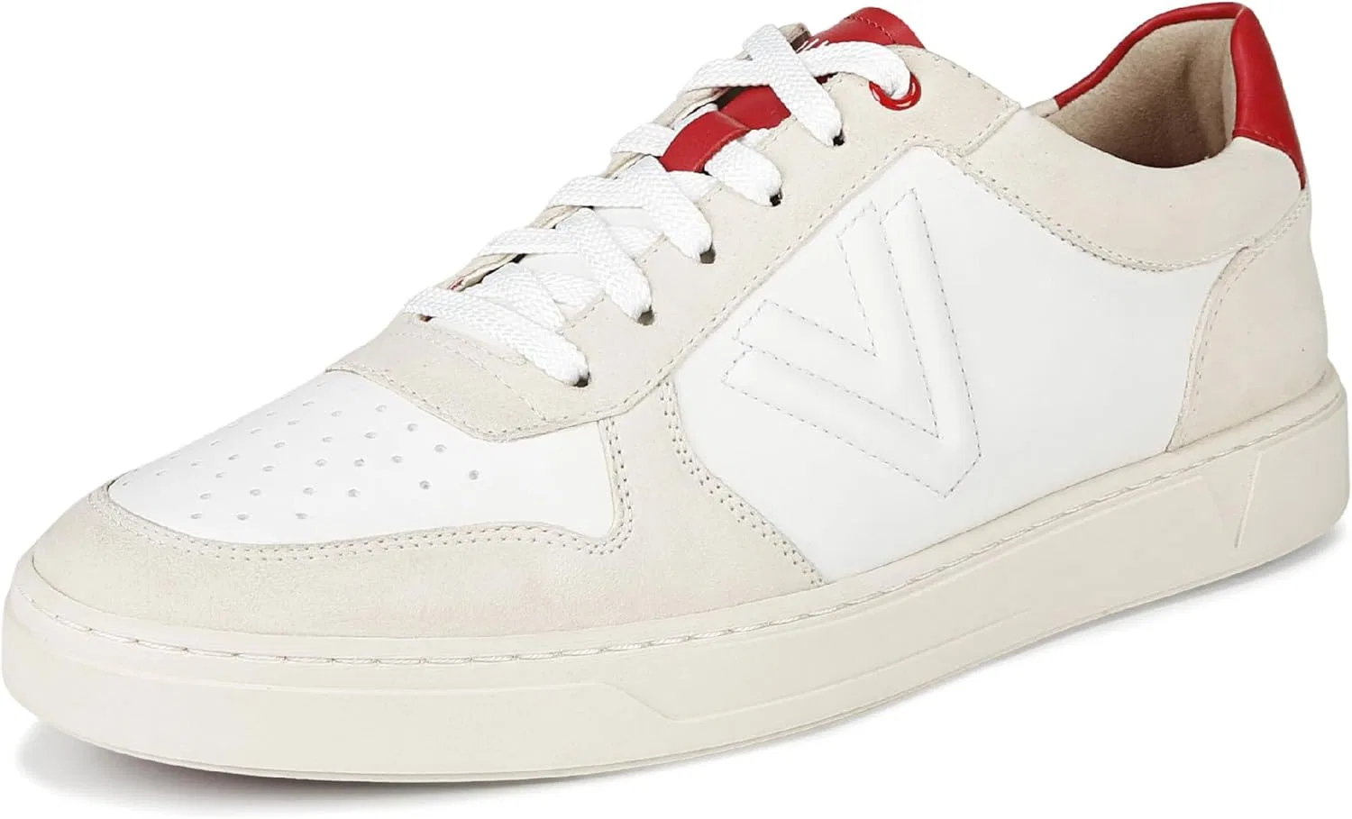 Кроссовки Vionic Lucas Court Men's Oxfords, 2-Cream White Red Leather