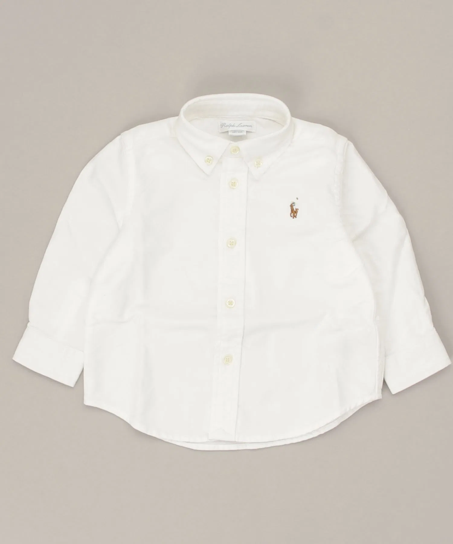Детская рубашка POLO RALPH LAUREN CHILDRENSWEAR хлопковая — фото 3
