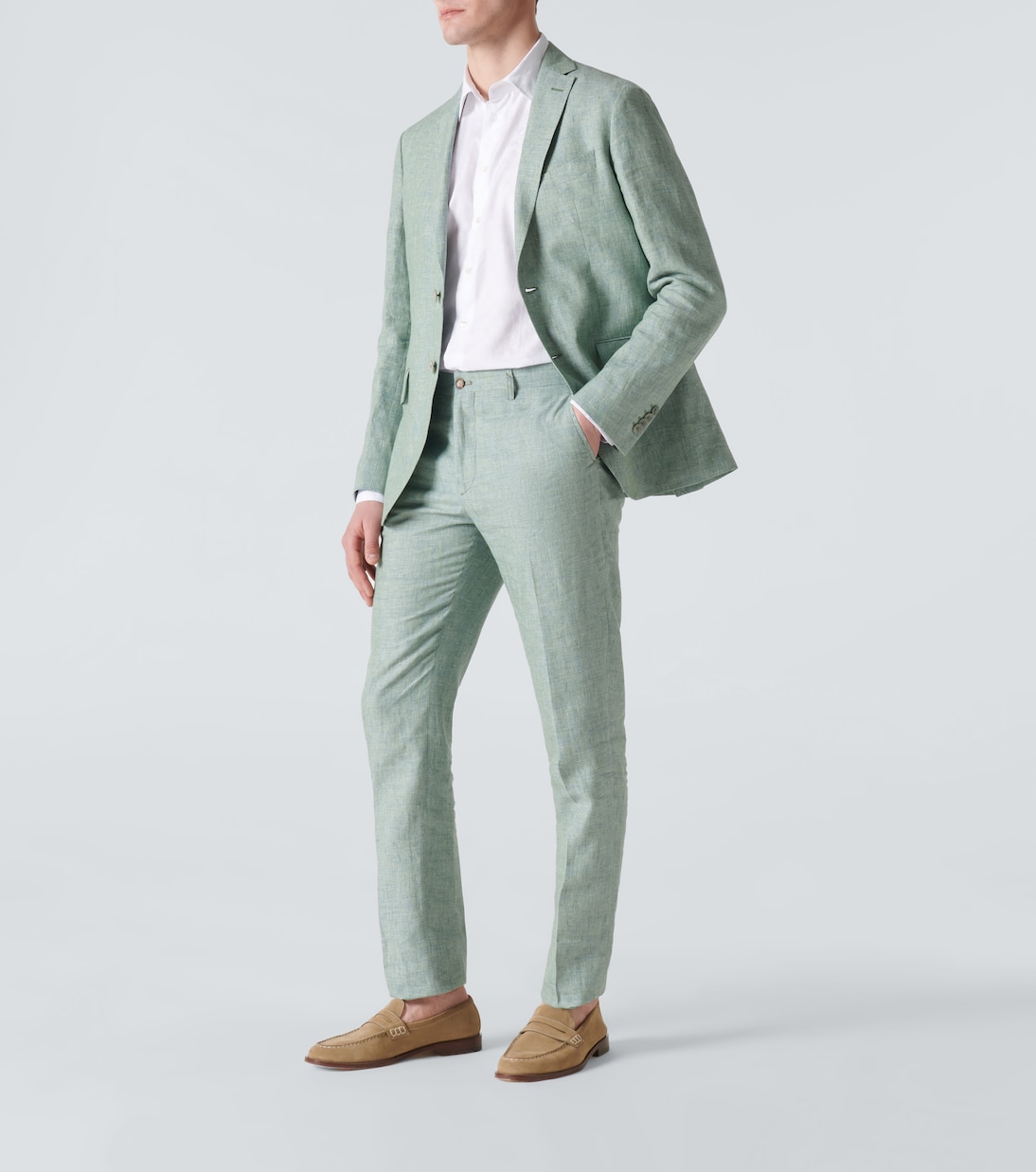 Хлопковая рубашка с узором пейсли Etro, белый — фото 2
