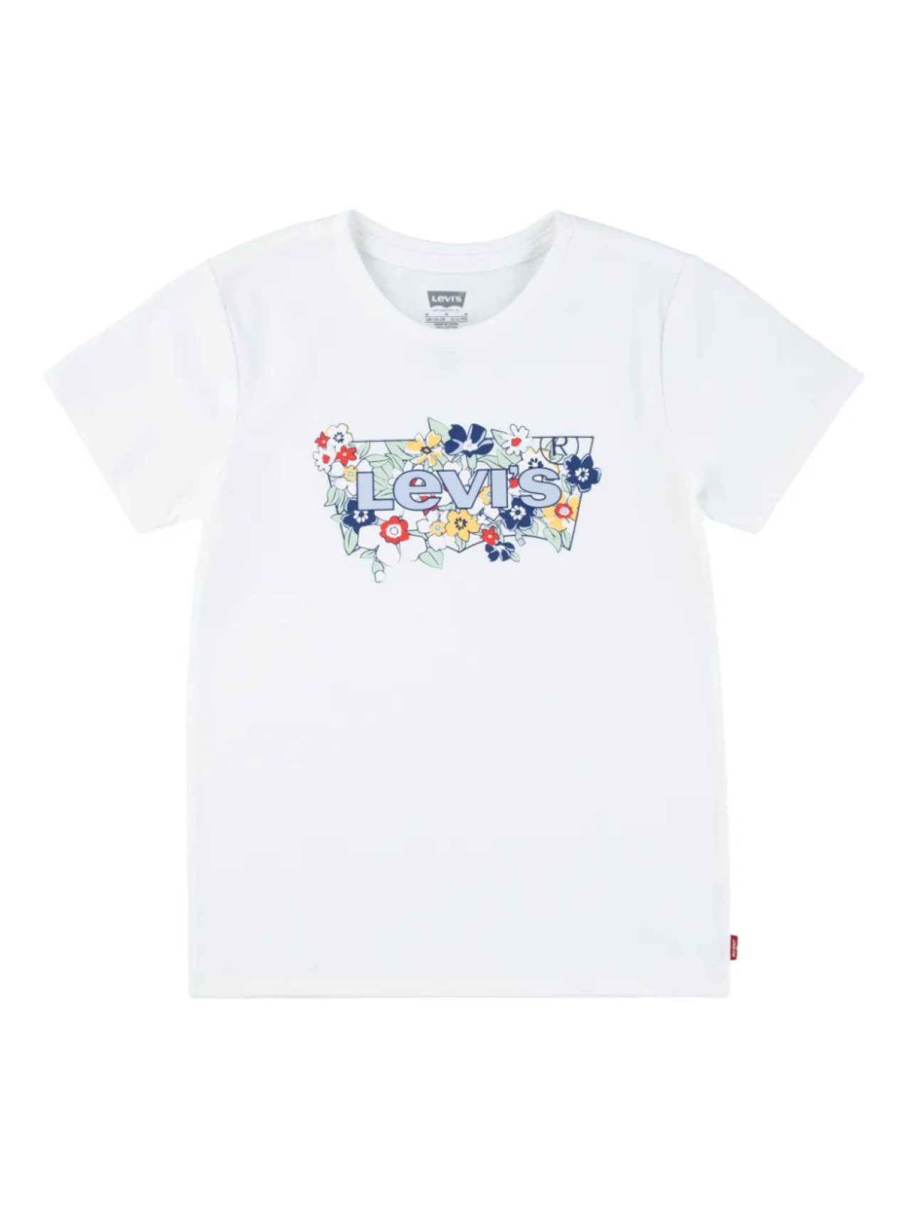 

Футболка Levi's Kids с цветочным принтом, белый