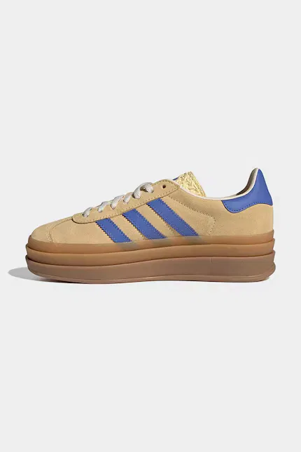 Кроссовки замшевые GAZELLE BOLD Adidas Originals, бежевый — фото 4