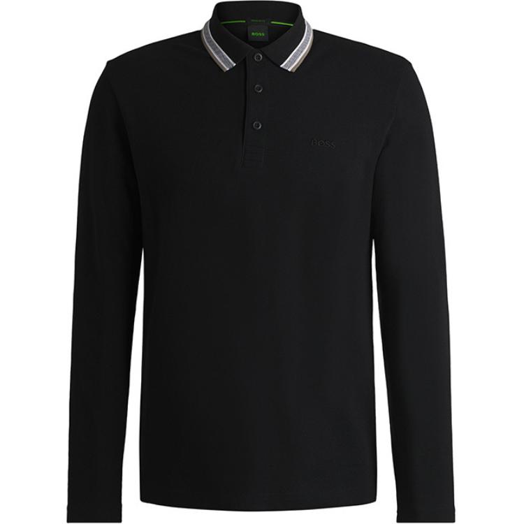 

Футболка поло SS24 мужская черная HUGO BOSS