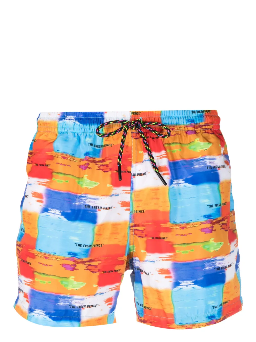 

Плавки-шорты с абстрактным принтом и кулиской Nos Beachwear, оранжевый
