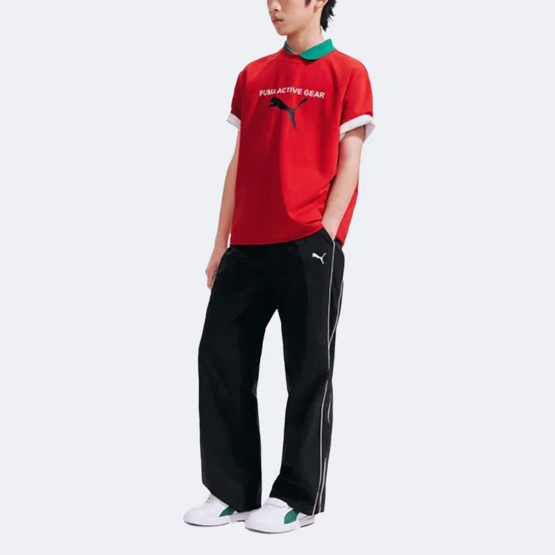 Детская футболка с v-образным вырезом thin PUMA, China Red 60601 — фото 3