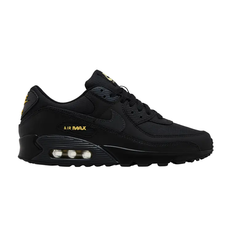 

Кроссовки Nike Air Max 90 'Black Buff Gold', черный