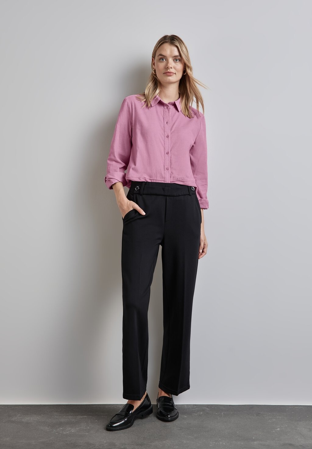 

Блузка на пуговицах Street One, розовый