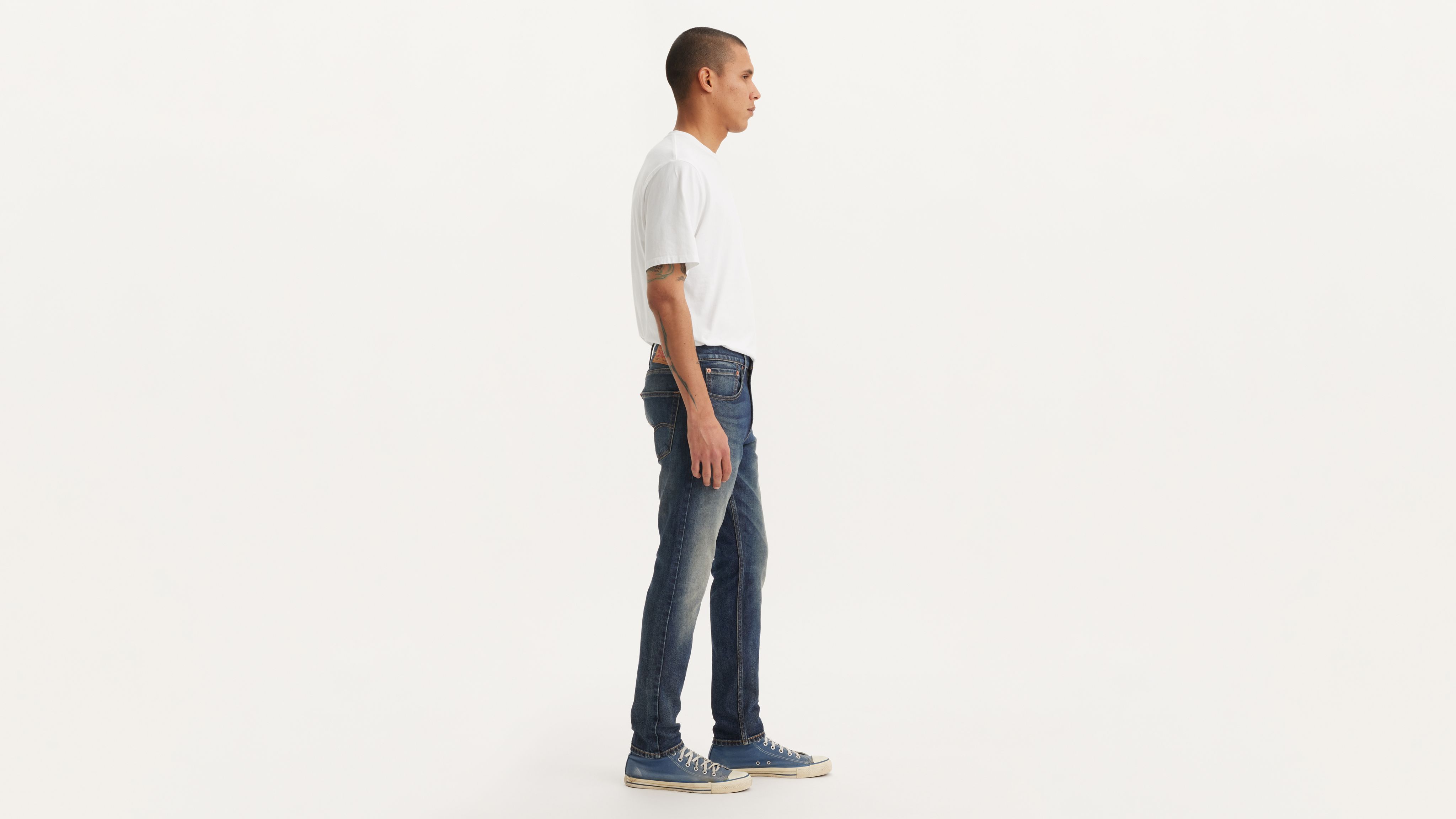 

512 Узкие зауженные мужские джинсы Levi's, цвет For The Thrill - Dark Wash - Stretch