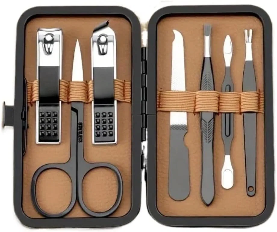 Набор для стрижки ногтей Lyp-Deineomgs, 7 Pieces Black-Brown