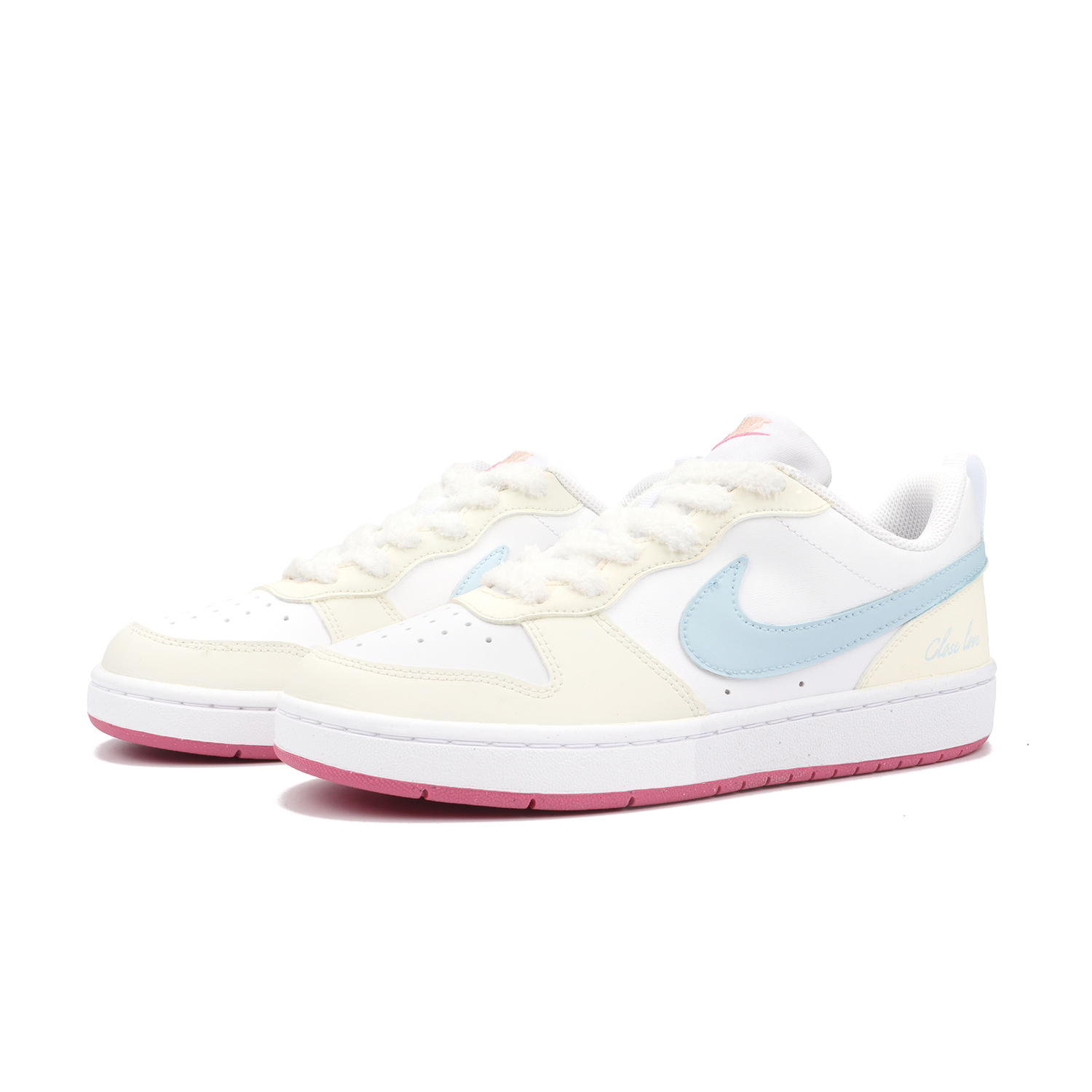 Кроссовки Court Borough Chasing Light Cushioning, Wear Resistant Low top Skateboard Shoes Beige Kids' Nike, бежевый — фото 4