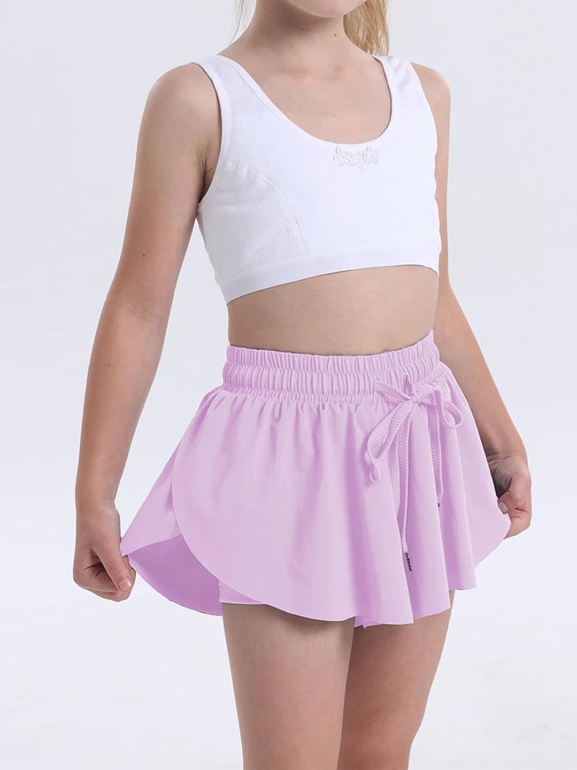 Шорты для девочек Flowy Shorts, Heyielda, Lightpurple — фото 4