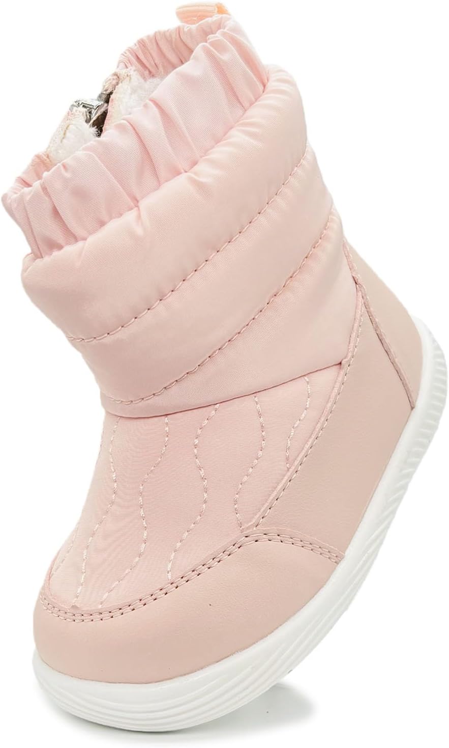 

Детские зимние сапожки для малышей, теплые ботиночки для мальчиков и девочек, уличная обувь для холодной погоды, 6, 9, 12, 15, 18, 24 месяца ISusuJo, 003-Pink