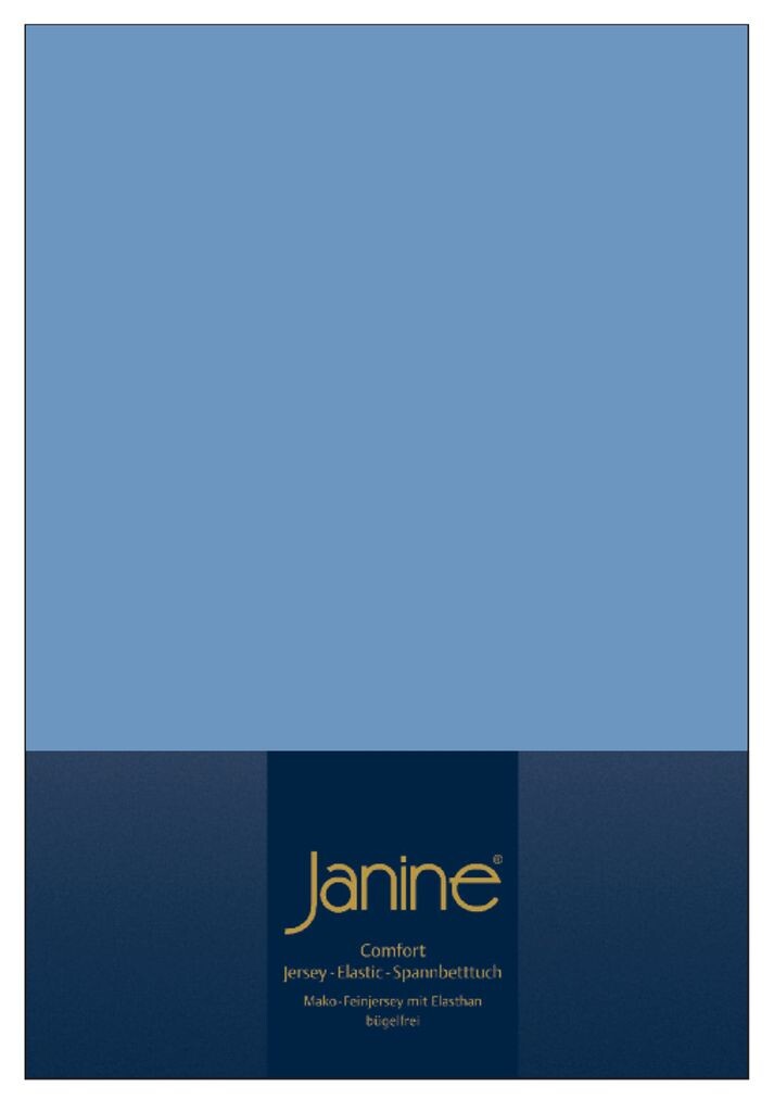 

Простыня Жанин ЭЛАСТИК - 200 Х 200 синяя Original Janine