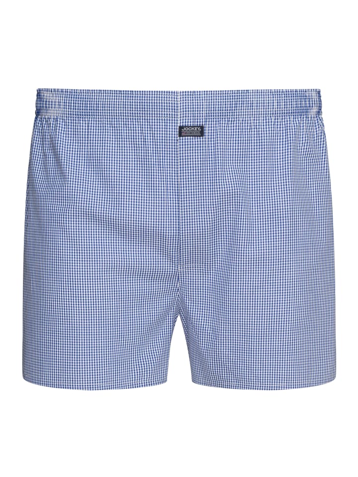 

Трусы боксеры Jockey Boxershort Everyday Check Woven, светло-синий