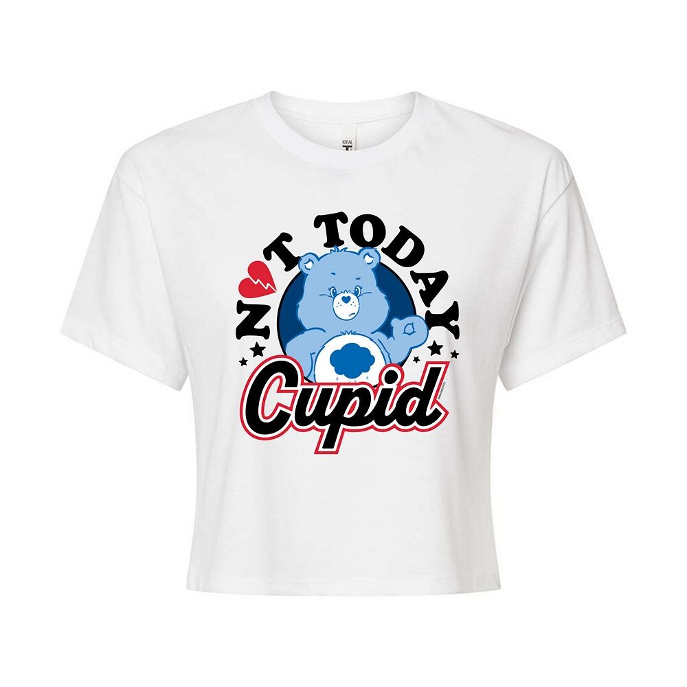 

Укороченная футболка Juniors' Care Bears Not Today Cupid Licensed Character, белый