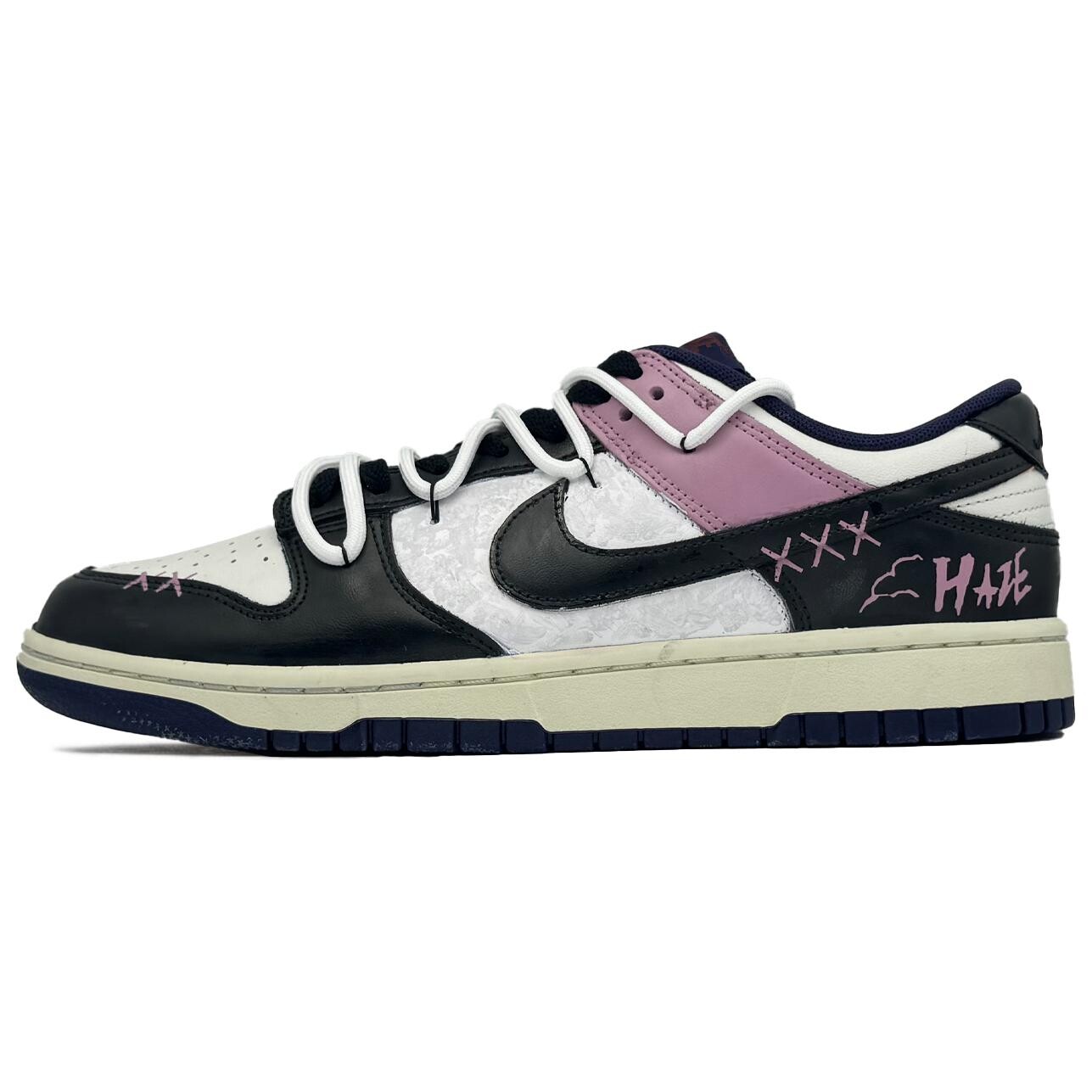 

Кроссовки Nike Dunk Skateboarding Shoes Men Low-top Black/pink, розовый