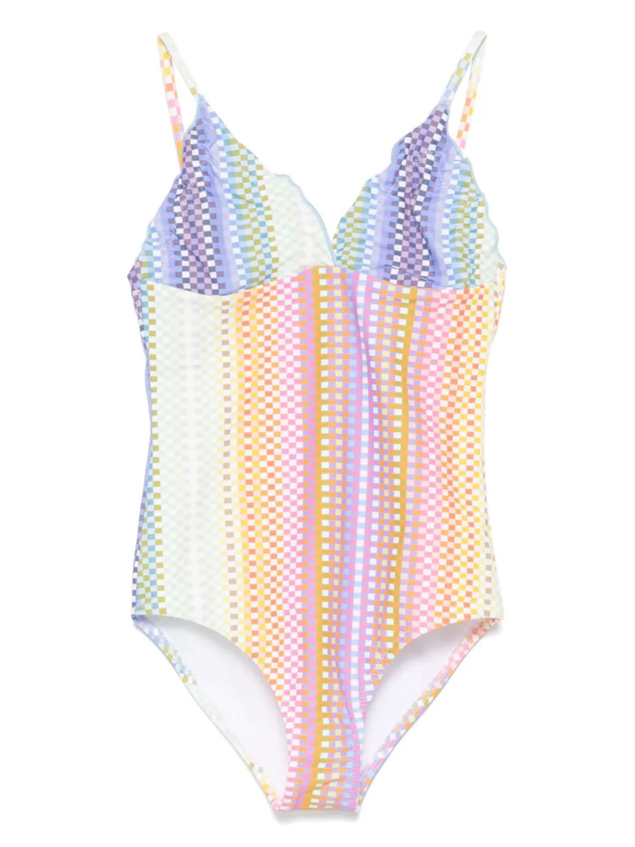

Купальник Missoni Kids с графическим принтом, белый