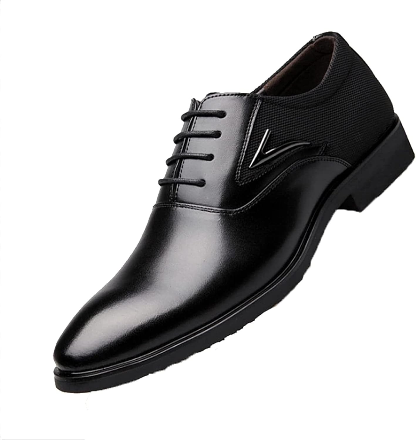 

Мужские деловые туфли Yiozoi, удобные, легкие, с заостренным носком, шнуровкой, оксфорды для офиса и формальных мероприятий, черный