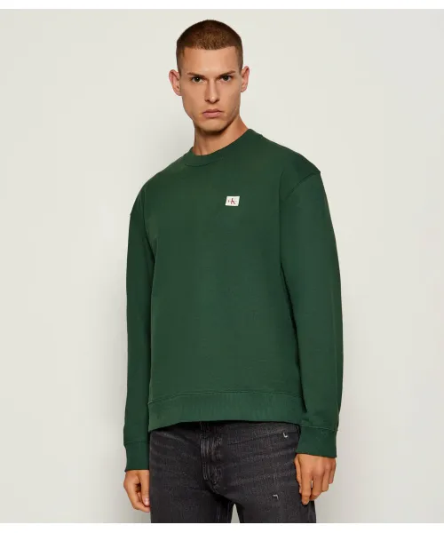 

Толстовка Regular fit Calvin Klein Jeans, зеленый
