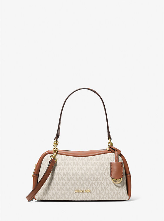 

Маленькая фирменная сумка через плечо с логотипом Cecily Michael Kors, бежевый