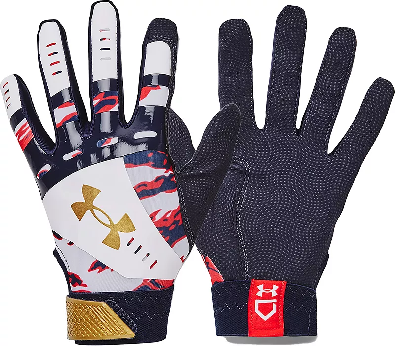 

Женские перчатки для софтбола Under Armour Radar, красный/белый/синий