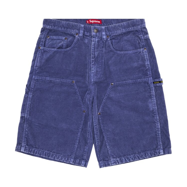 

Шорты Supreme Washed Corduroy Double Knee Painter Short, синий