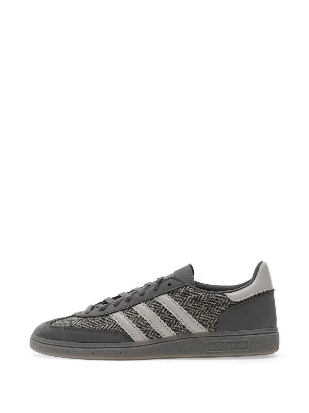 Кроссовки Handball Spezial с зигзагообразным узором (елочка) Adidas, серый — фото 4
