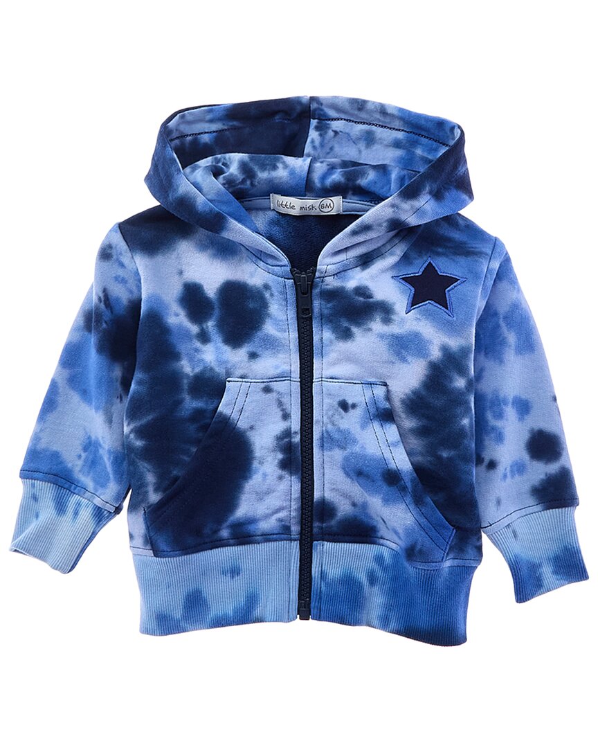 

Толстовка с капюшоном LITTLE MISH Star Tie-Dye, синий